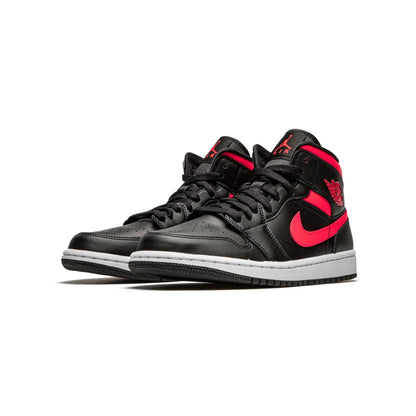 Jordan 1 Mid Black Siren Red (Women's)