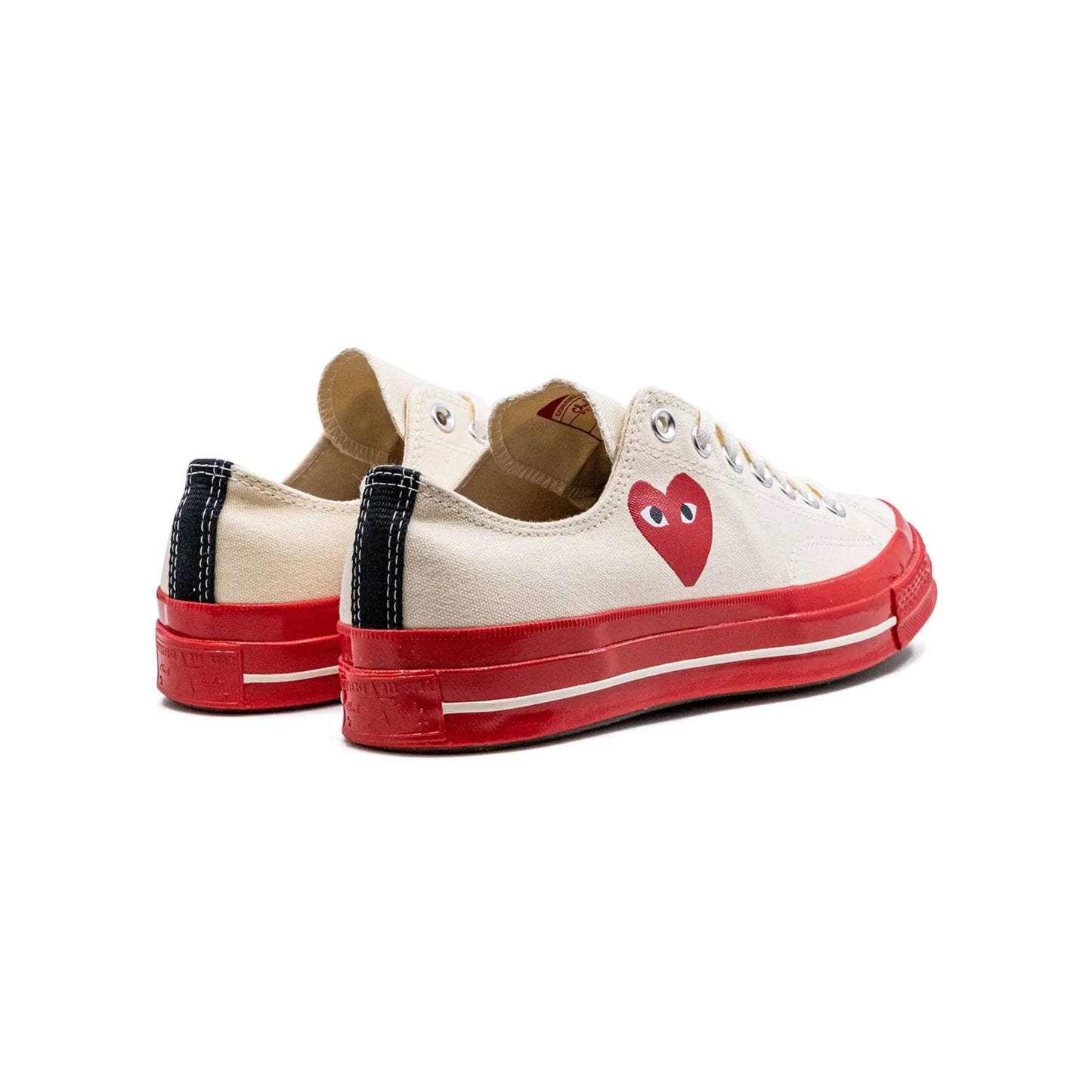 Converse Chuck Taylor All Star 70 Ox Comme des Garcons PLAY Egret Red Midsole