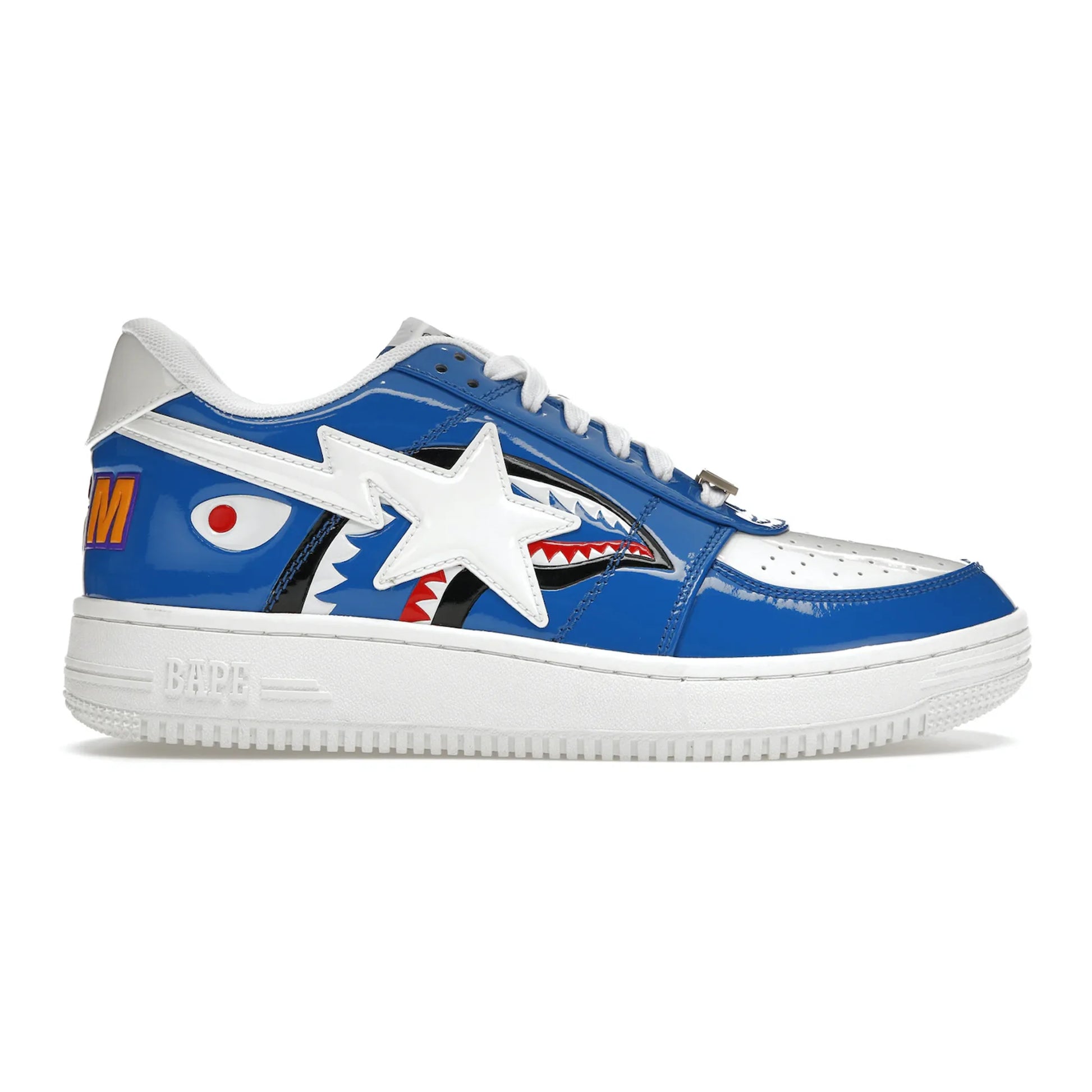 A Bathing Ape Bape Sta Low Color Block Shark Blue