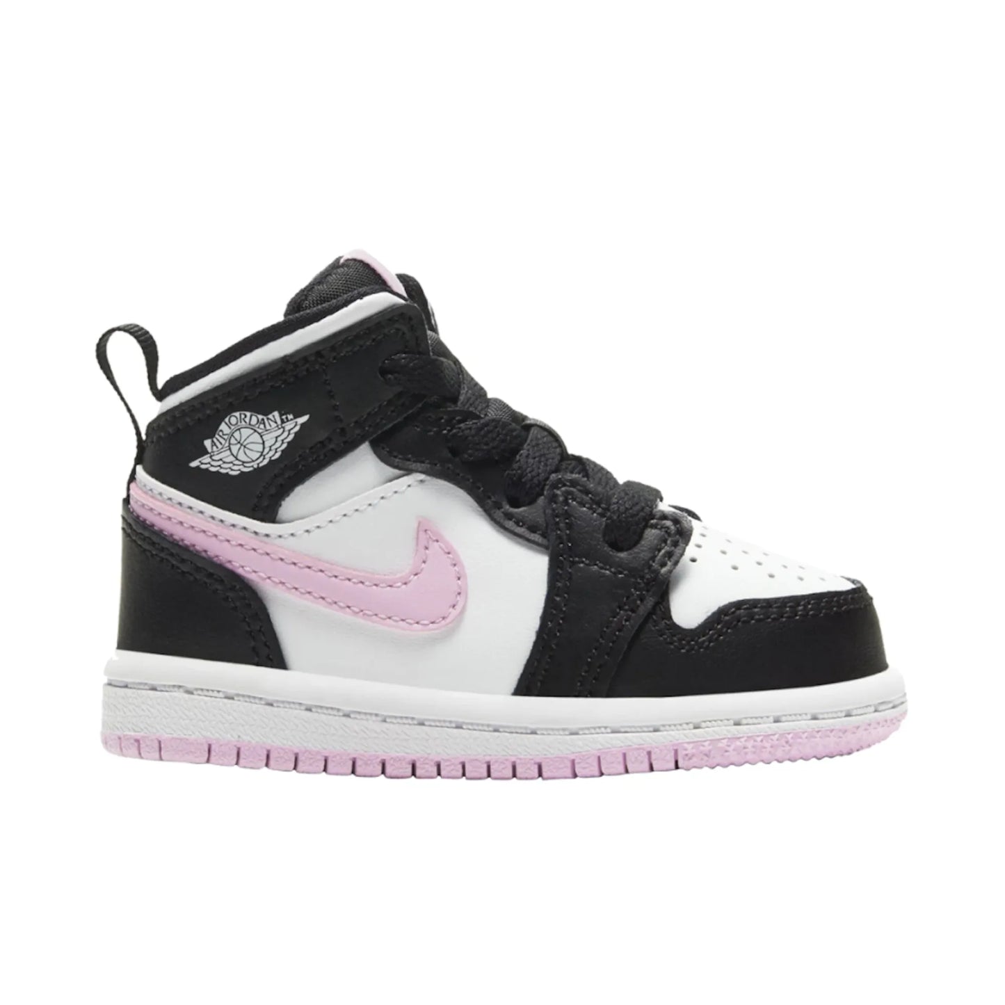 Jordan 1 Mid Black White Light Pink (TD)