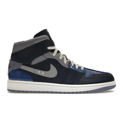 Jordan 1 Mid SE Craft Obsidian French Blue Ashen Slate White