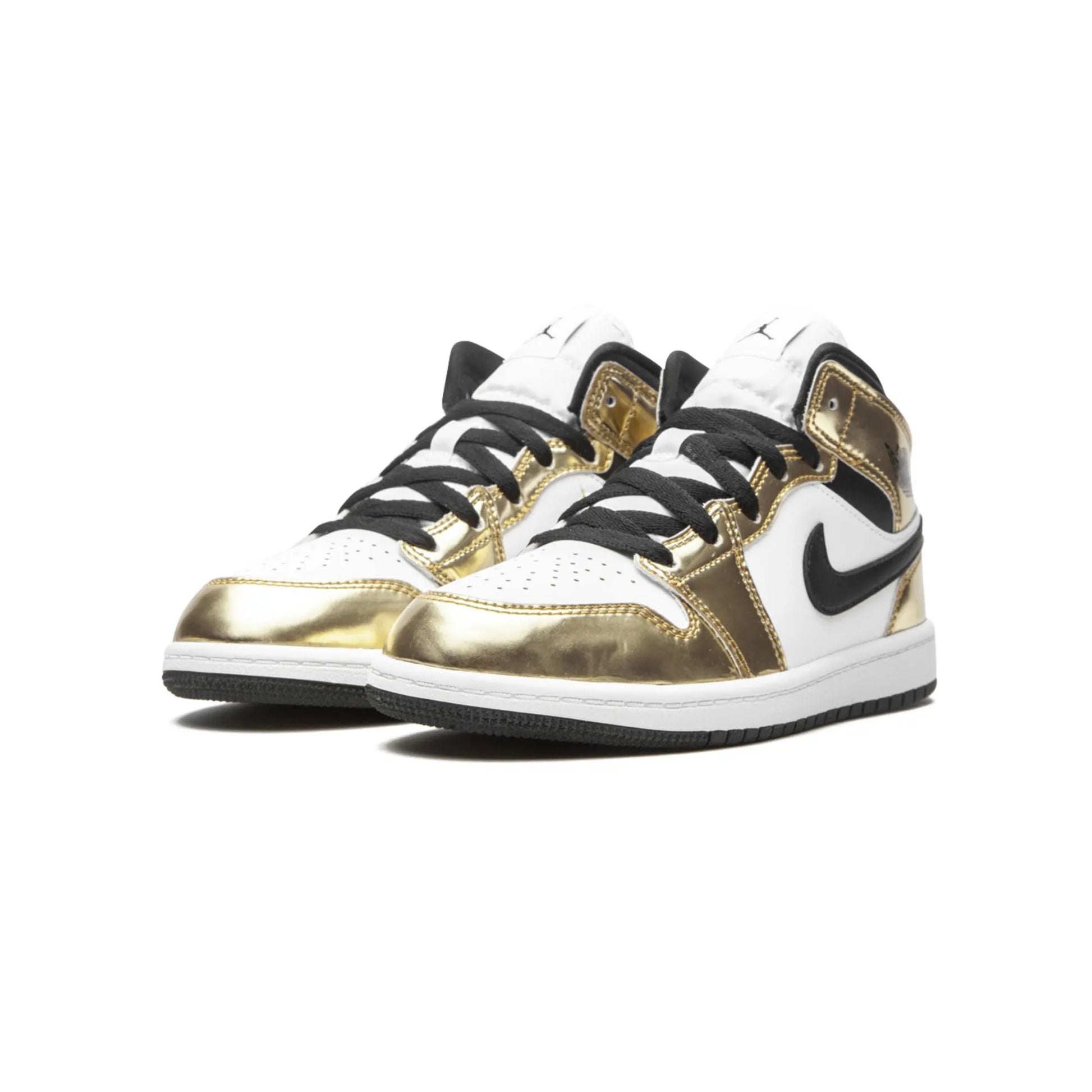 Jordan 1 Mid Metallic Gold Black White (PS)