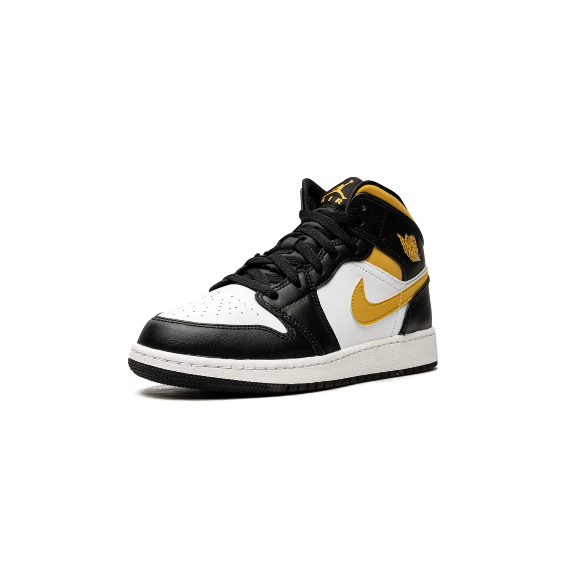 Jordan 1 Mid White Pollen Black (GS)