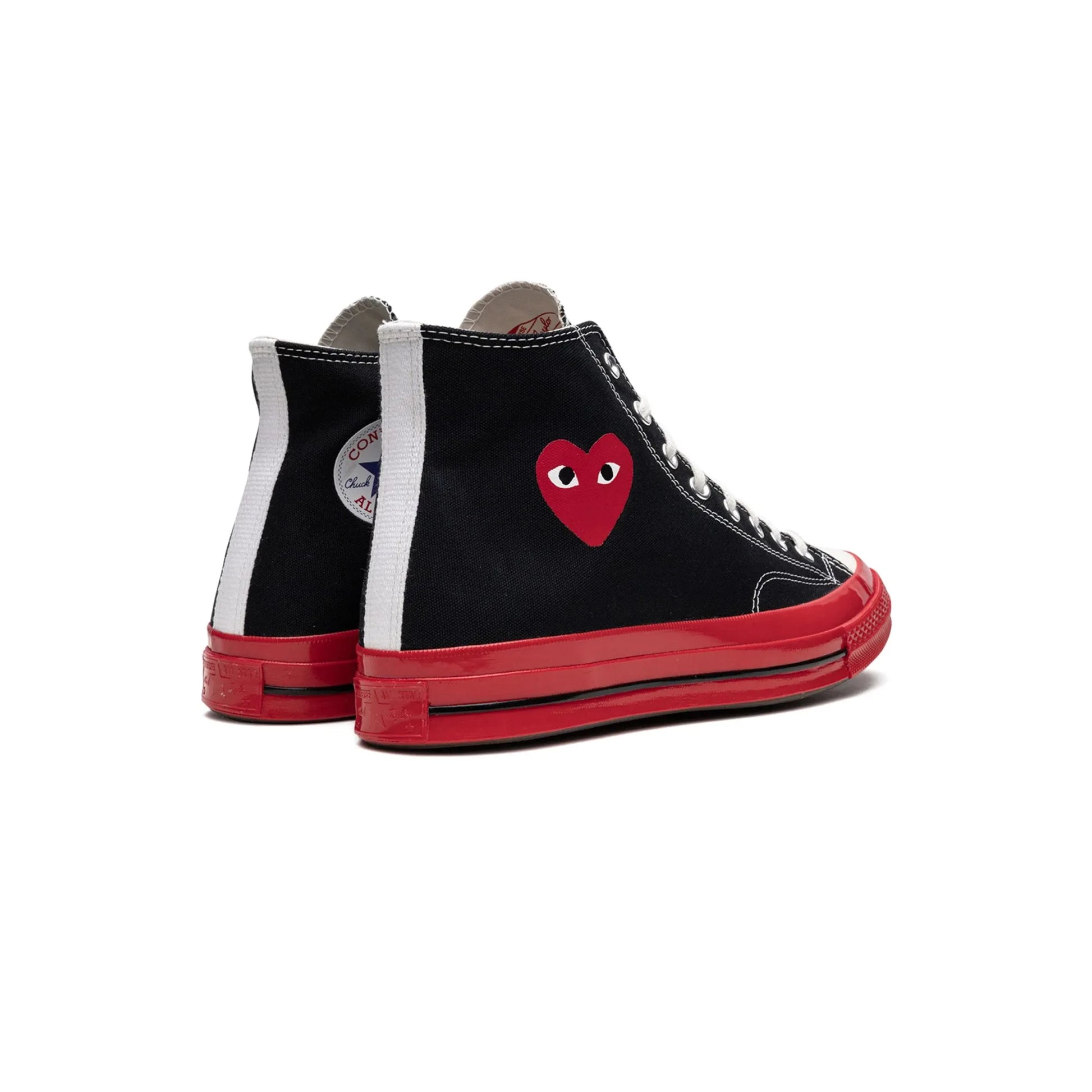 Converse Chuck Taylor All Star 70 Hi Comme des Garcons PLAY Black Red Midsole