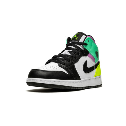 Jordan 1 Mid Pastel Black Toe (GS)