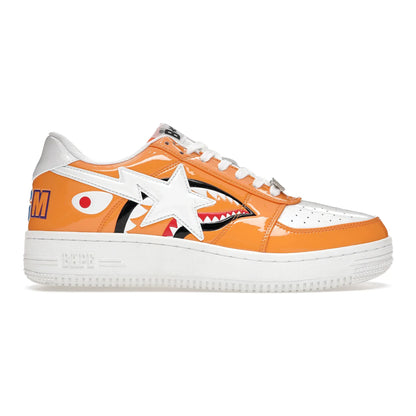 A Bathing Ape Bape Sta Low Color Block Shark Orange