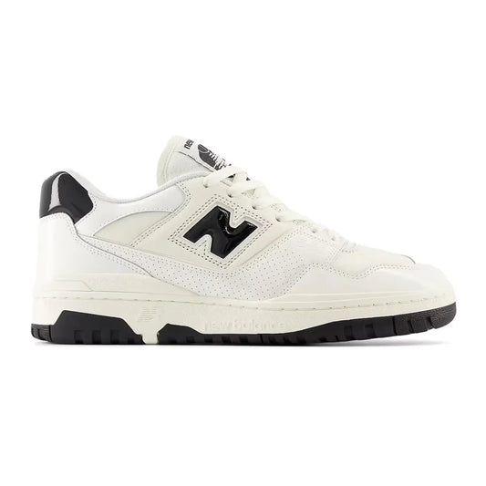 New Balance 550 Sea Salt Black Patent