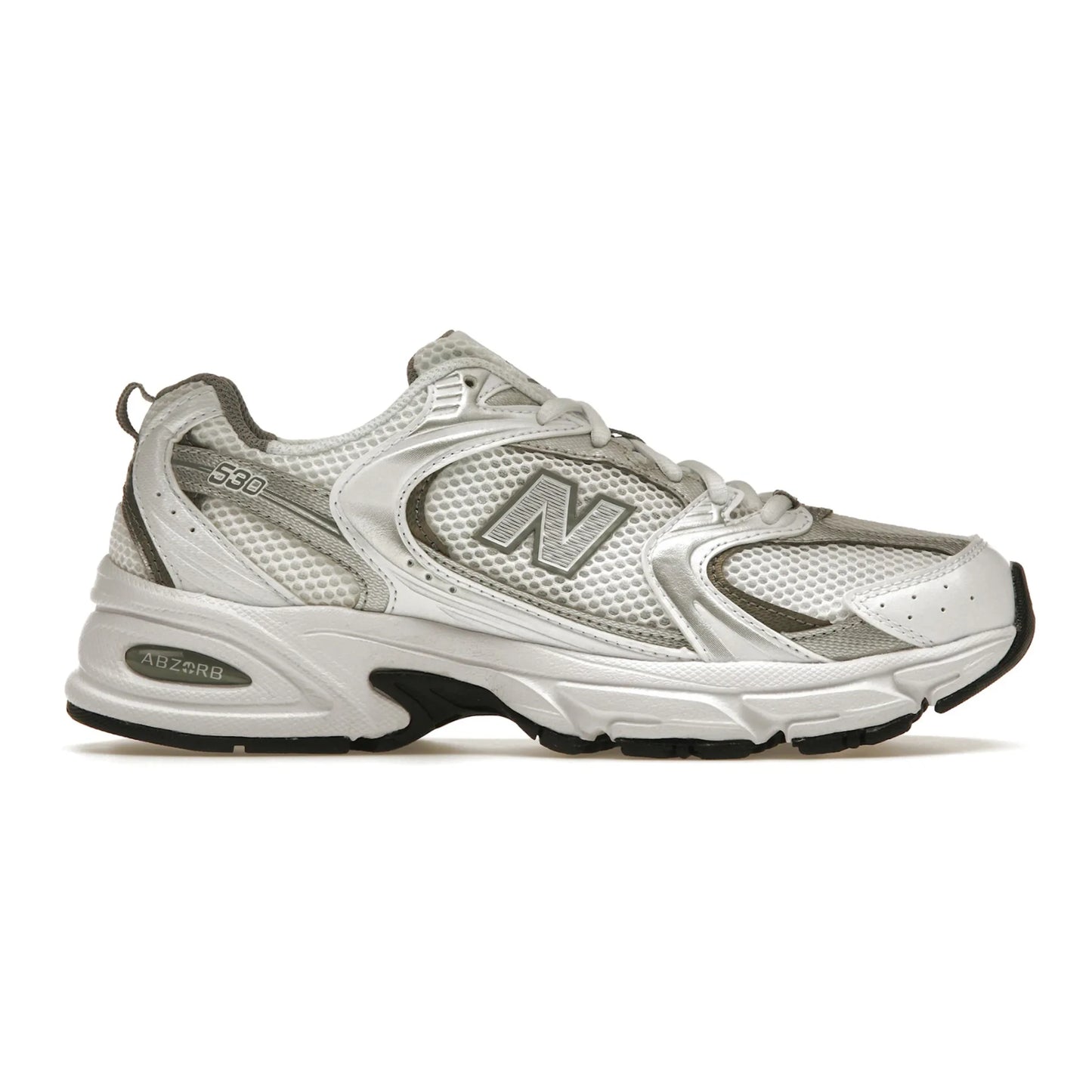 New Balance 530 White Silver Metallic