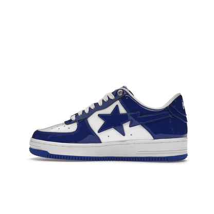 A Bathing Ape Bape Sta Patent Leather White Blue (2023)