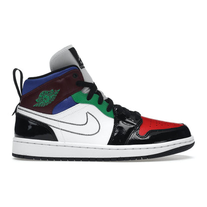 Jordan 1 Mid SE Black White Multi-Color (Women's)