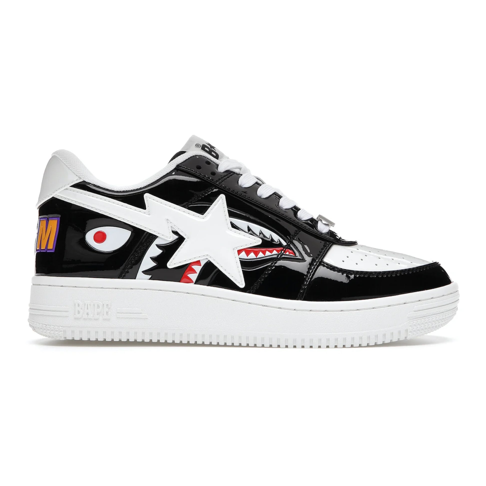 A Bathing Ape Bape Sta Low Color Block Shark Black