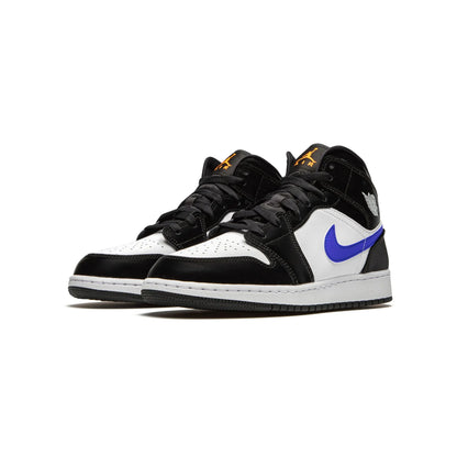 Jordan 1 Mid Black Racer Blue White (GS)