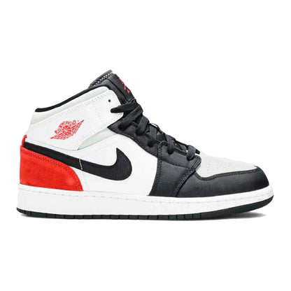 Jordan 1 Mid SE White Black Red Spruce (PS)