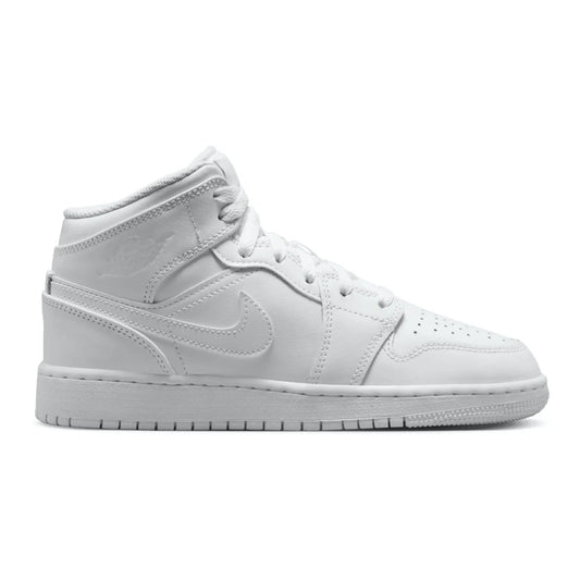 Jordan 1 Mid Triple White (2023) (GS)