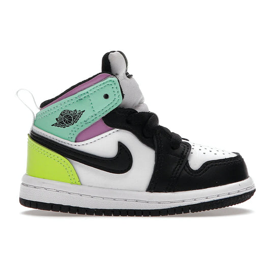 Jordan 1 Mid Pastel Black Toe (TD)