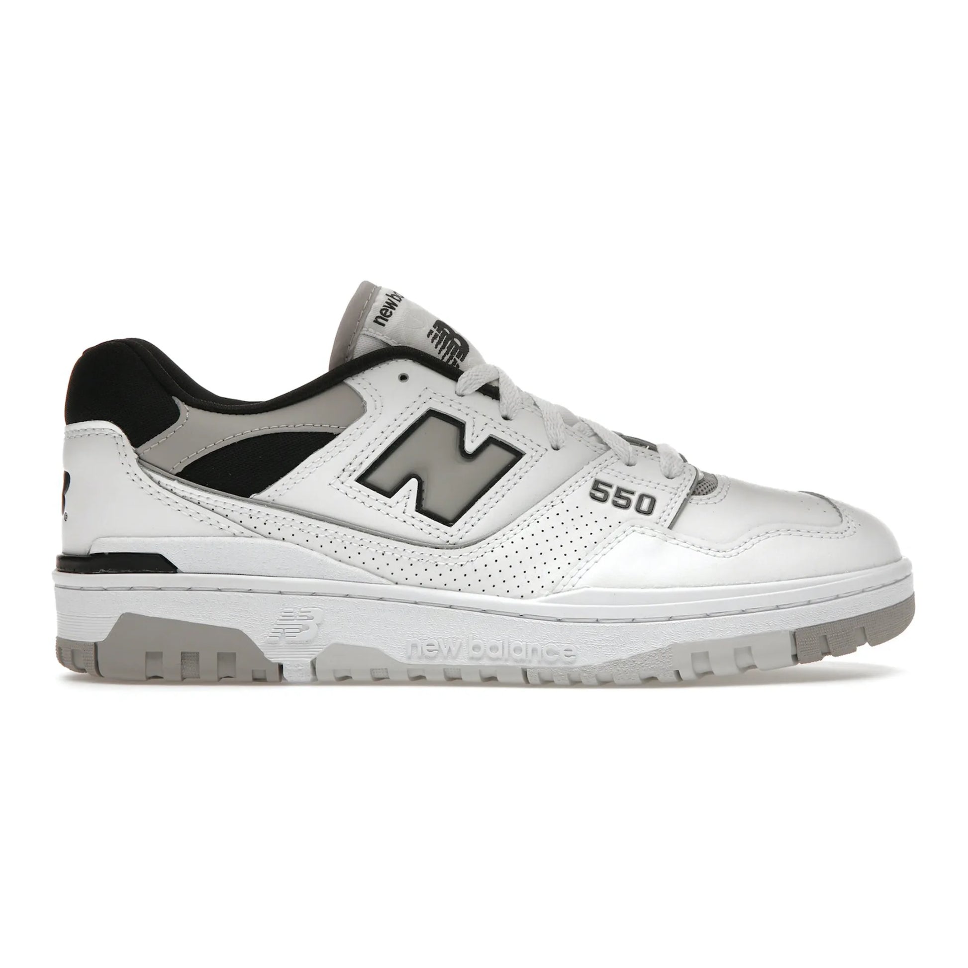 New Balance 550 White Concrete Black