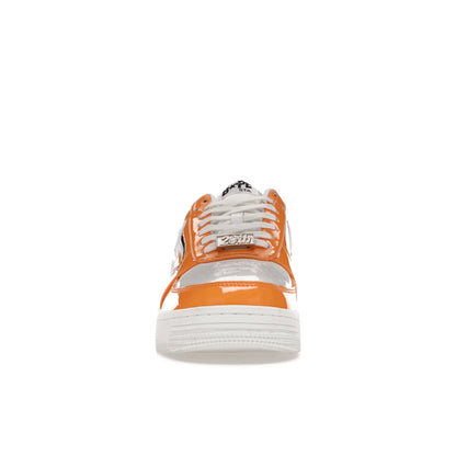 A Bathing Ape Bape Sta Low Color Block Shark Orange