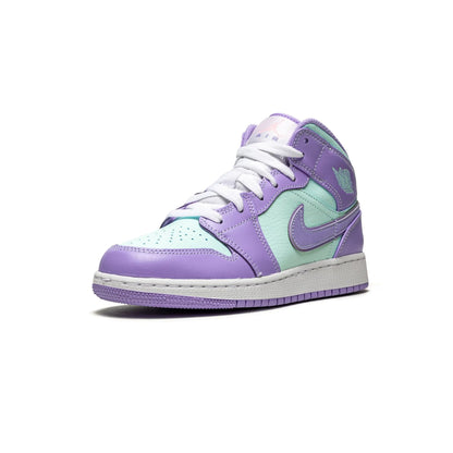 Jordan 1 Mid Purple Aqua (GS)