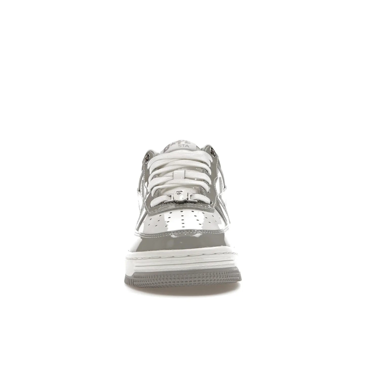 A Bathing Ape Bape Sta Patent Leather White Grey (2023)