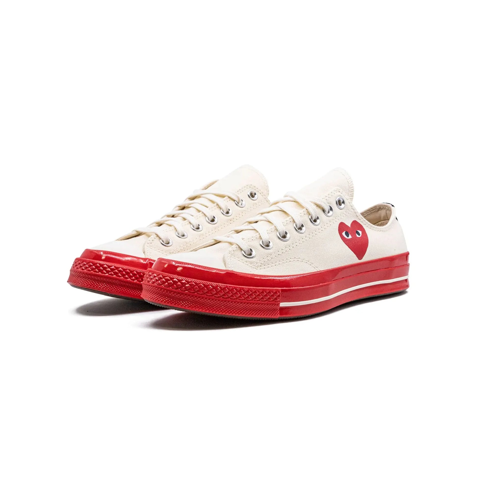 Converse Chuck Taylor All Star 70 Ox Comme des Garcons PLAY Egret Red Midsole