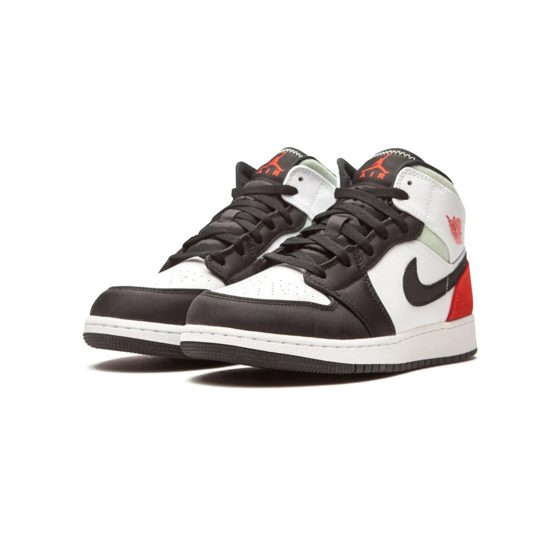 Jordan 1 Mid SE White Black Red Spruce (GS)