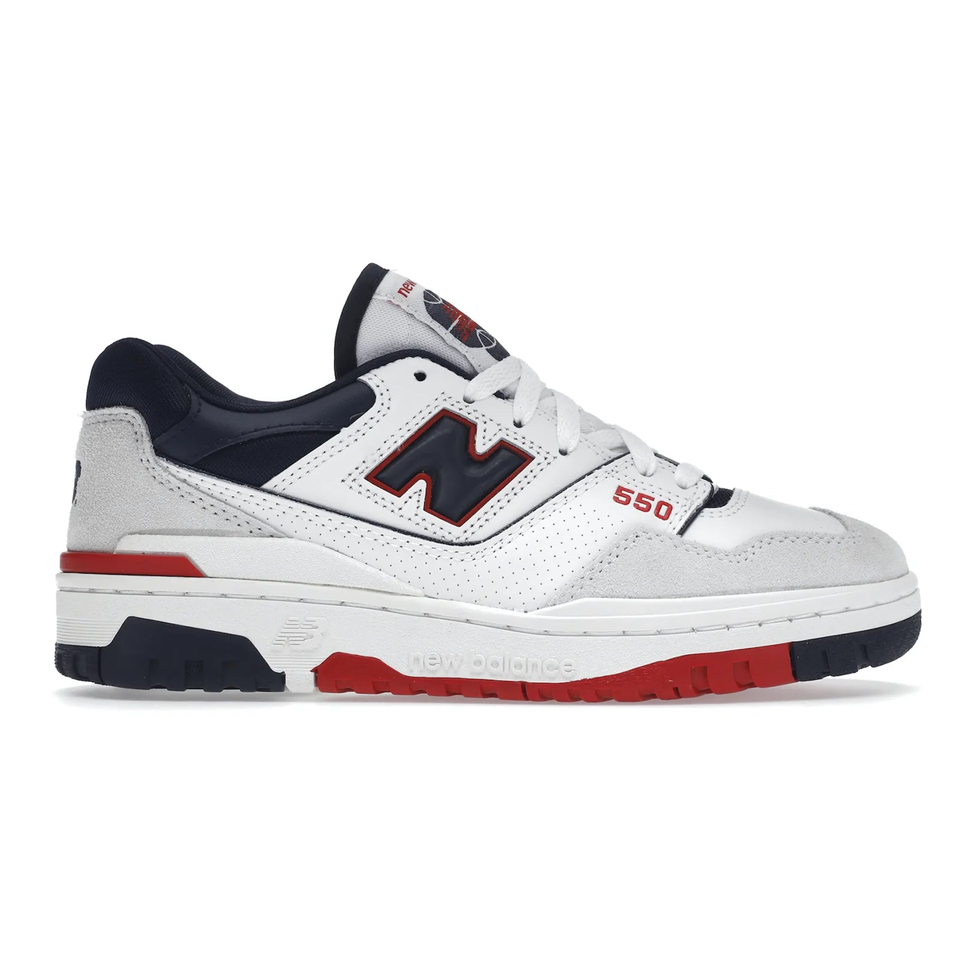 New Balance 550 Premium White Navy Red