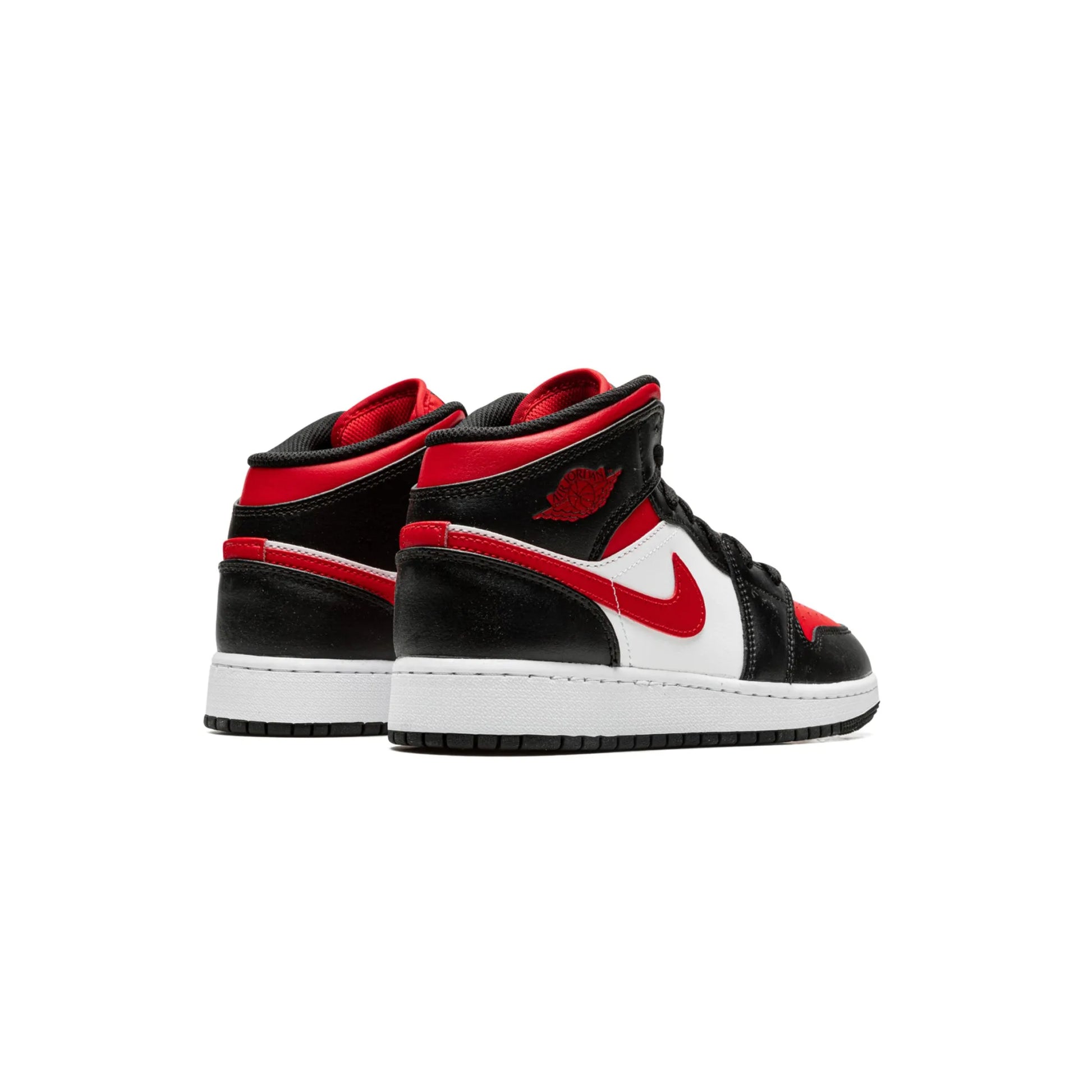 Air Jordan 1 Mid Black Fire Red (GS)