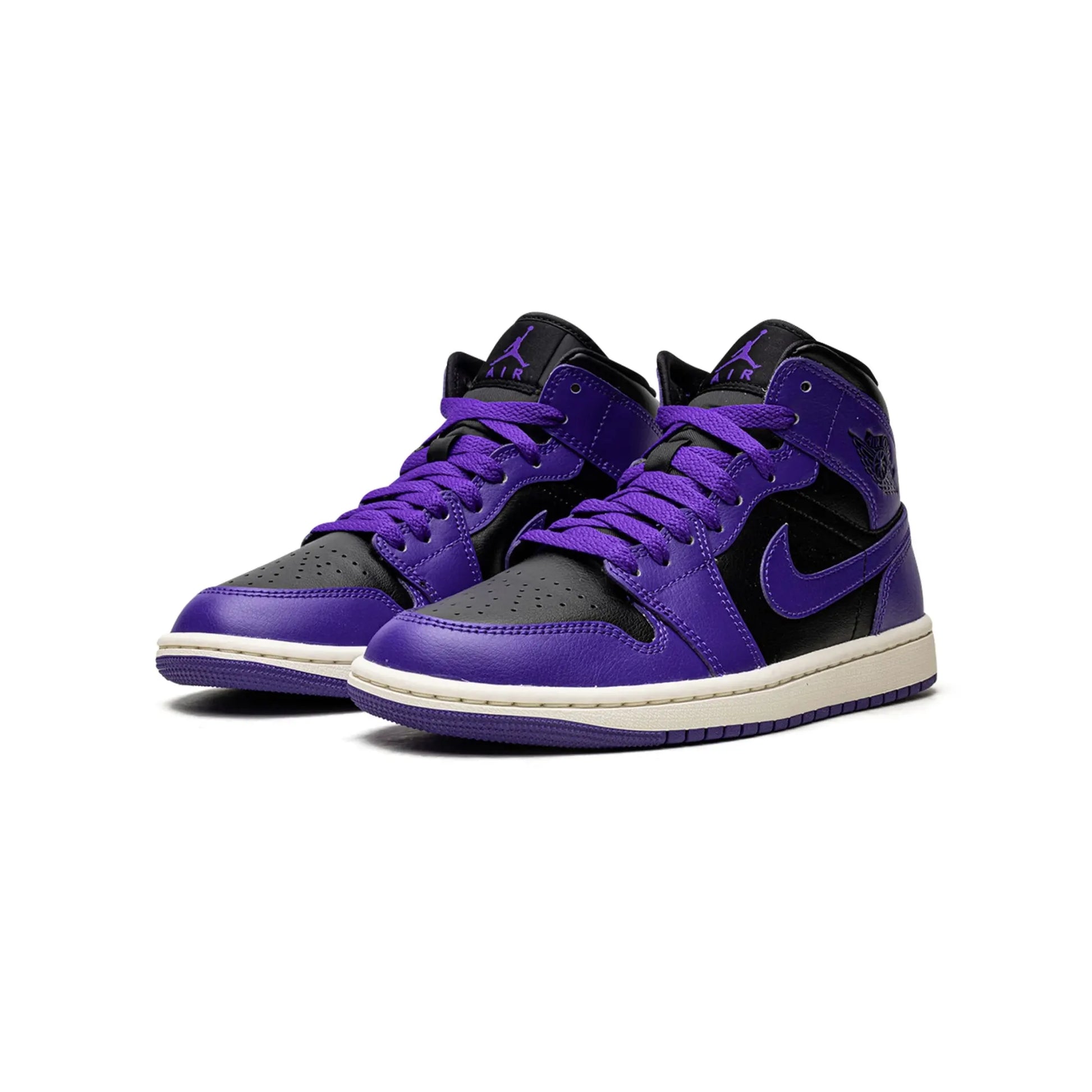 Jordan 1 Mid Purple Black (Women's)