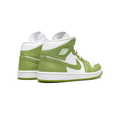 Jordan 1 Mid Green Python (Women's)