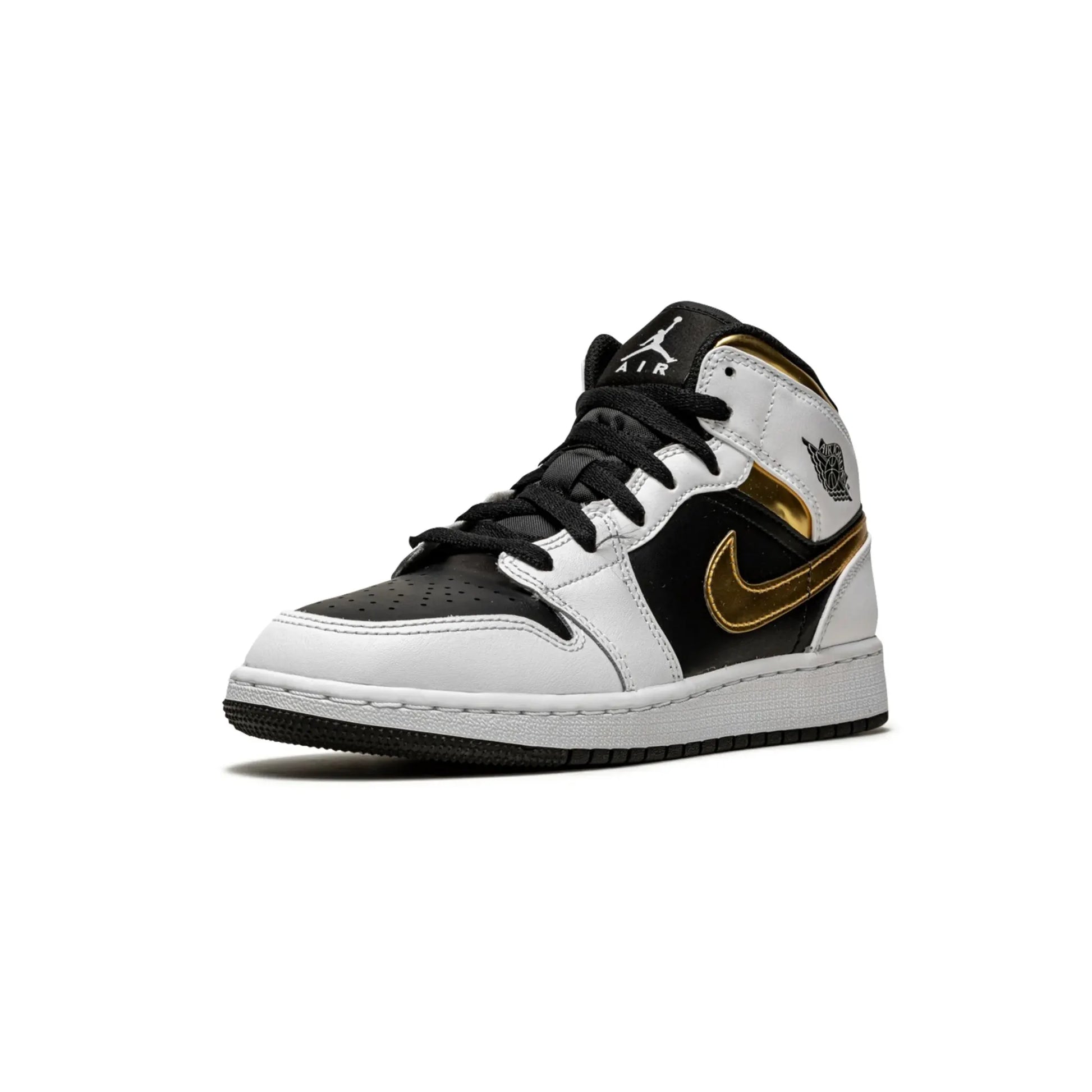 Jordan 1 Mid White Gold Black (GS)