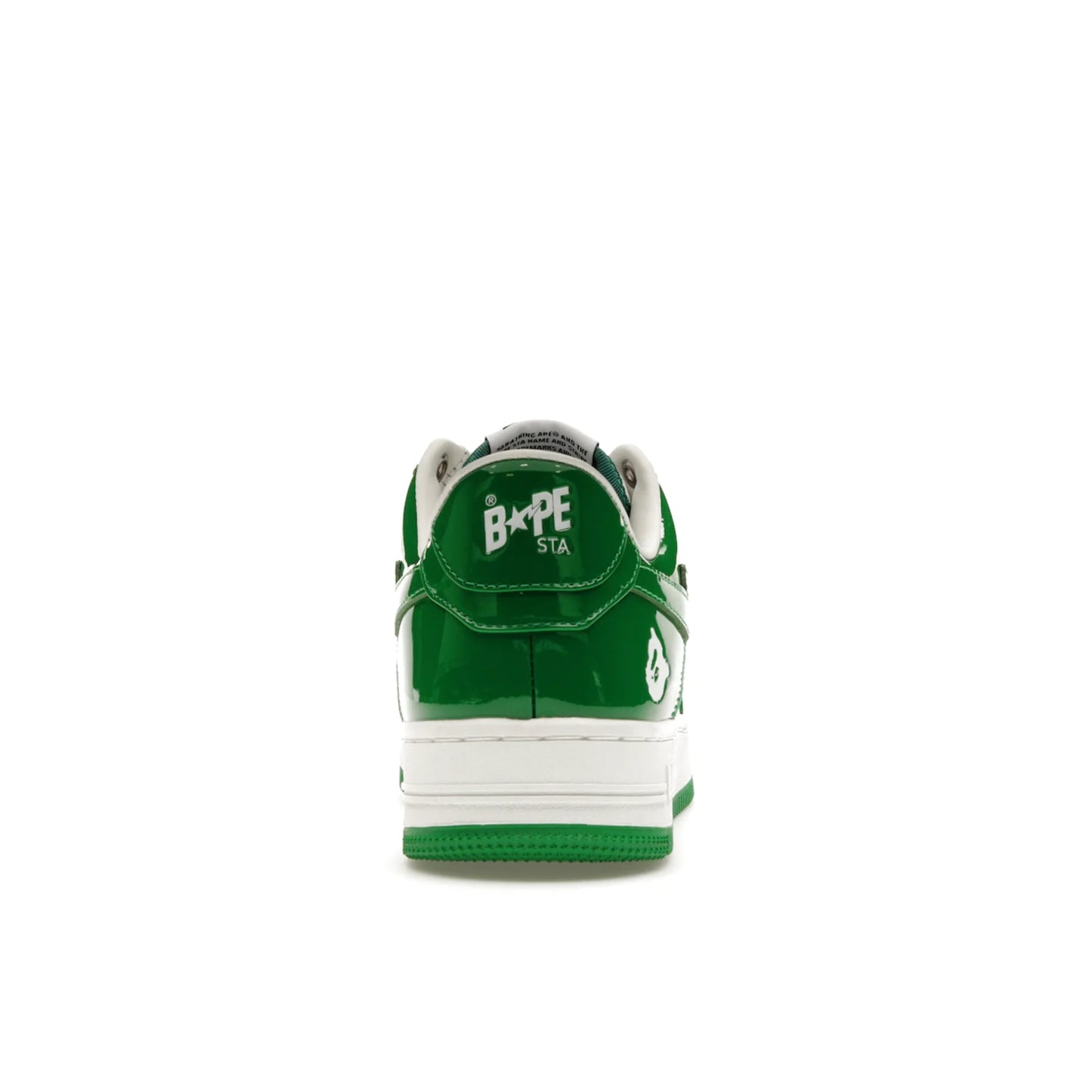 A Bathing Ape Bape Sta Patent Leather Green White