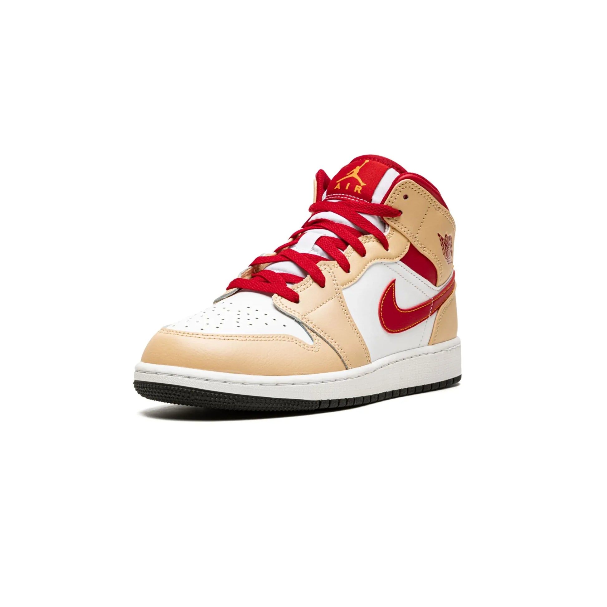 Jordan 1 Mid Light Curry Cardinal (GS)