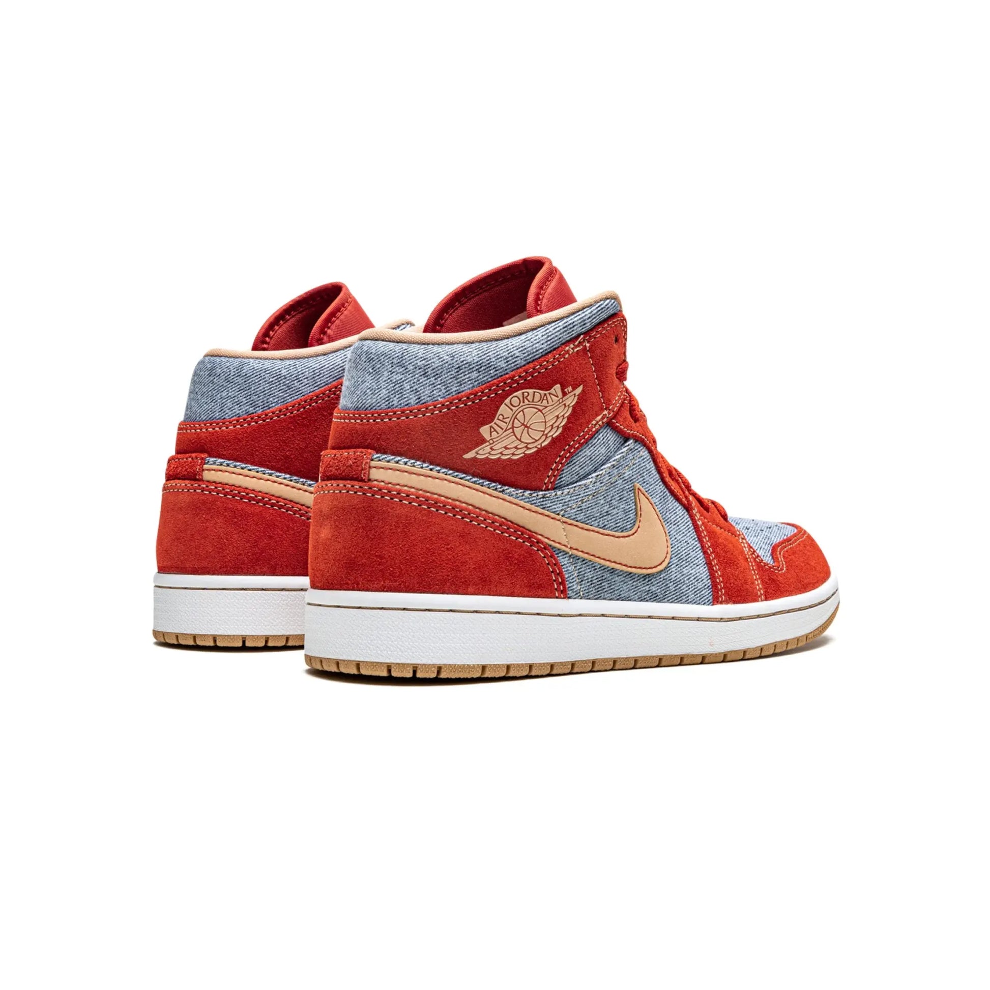 Jordan 1 Mid Denim Red