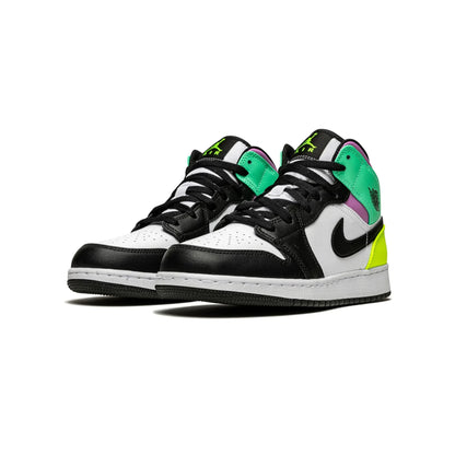 Jordan 1 Mid Pastel Black Toe (GS)