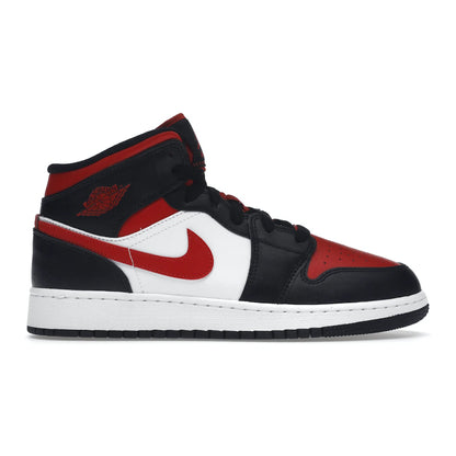 Air Jordan 1 Mid Black Fire Red (GS)