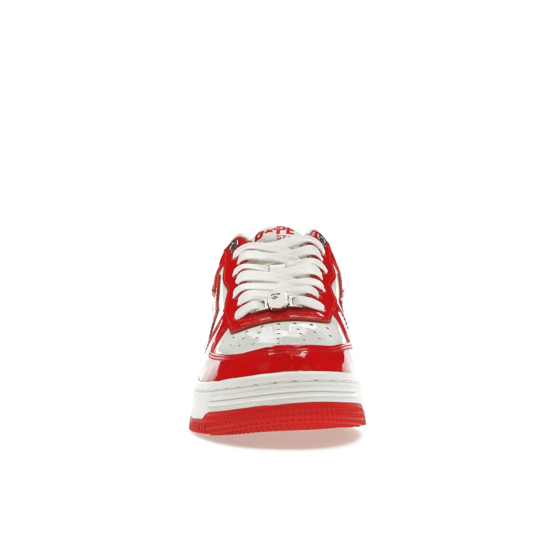 A Bathing Ape Bape Sta Patent Leather White Red (2023)