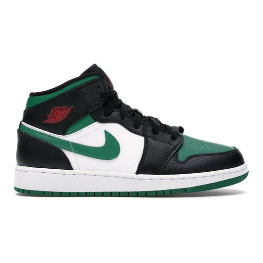 Jordan 1 Mid Green Toe (GS)