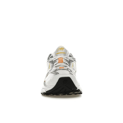 New Balance 530 White Vibrant Apricot Silver Metallic