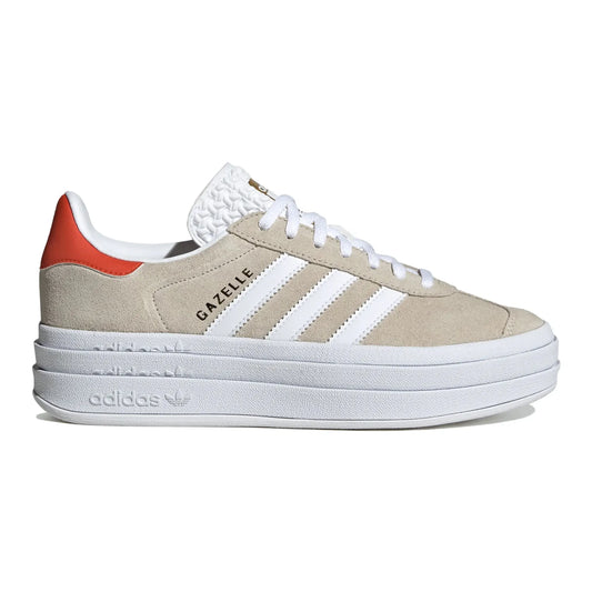 adidas Gazelle Bold Wonder Beige Collegiate Orange (Womens)