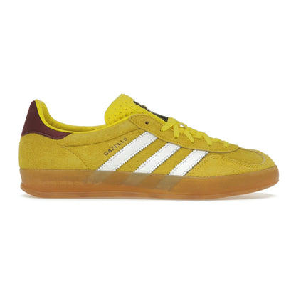 adidas Gazelle Indoor Bright Yellow Collegiate Burgundy (Women's)