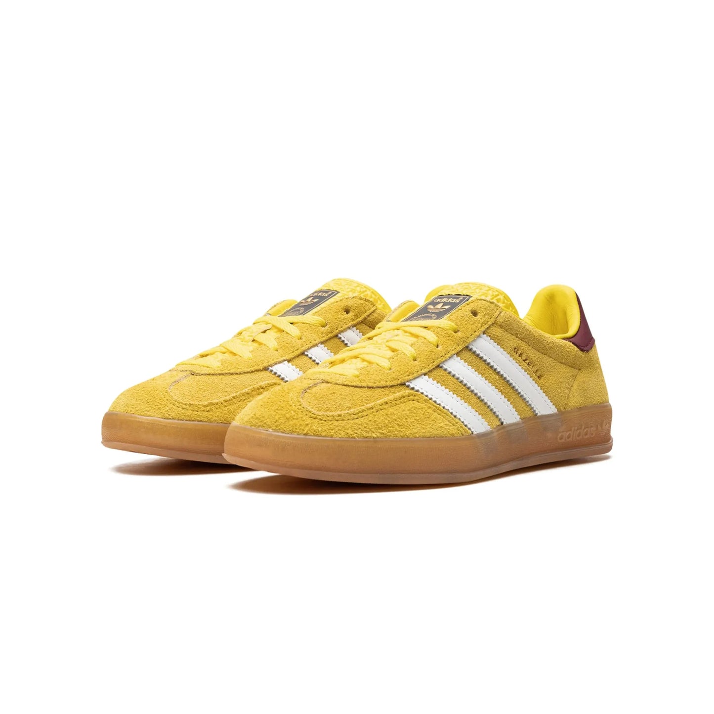 adidas Gazelle Indoor Bright Yellow Collegiate Burgundy (Women's)