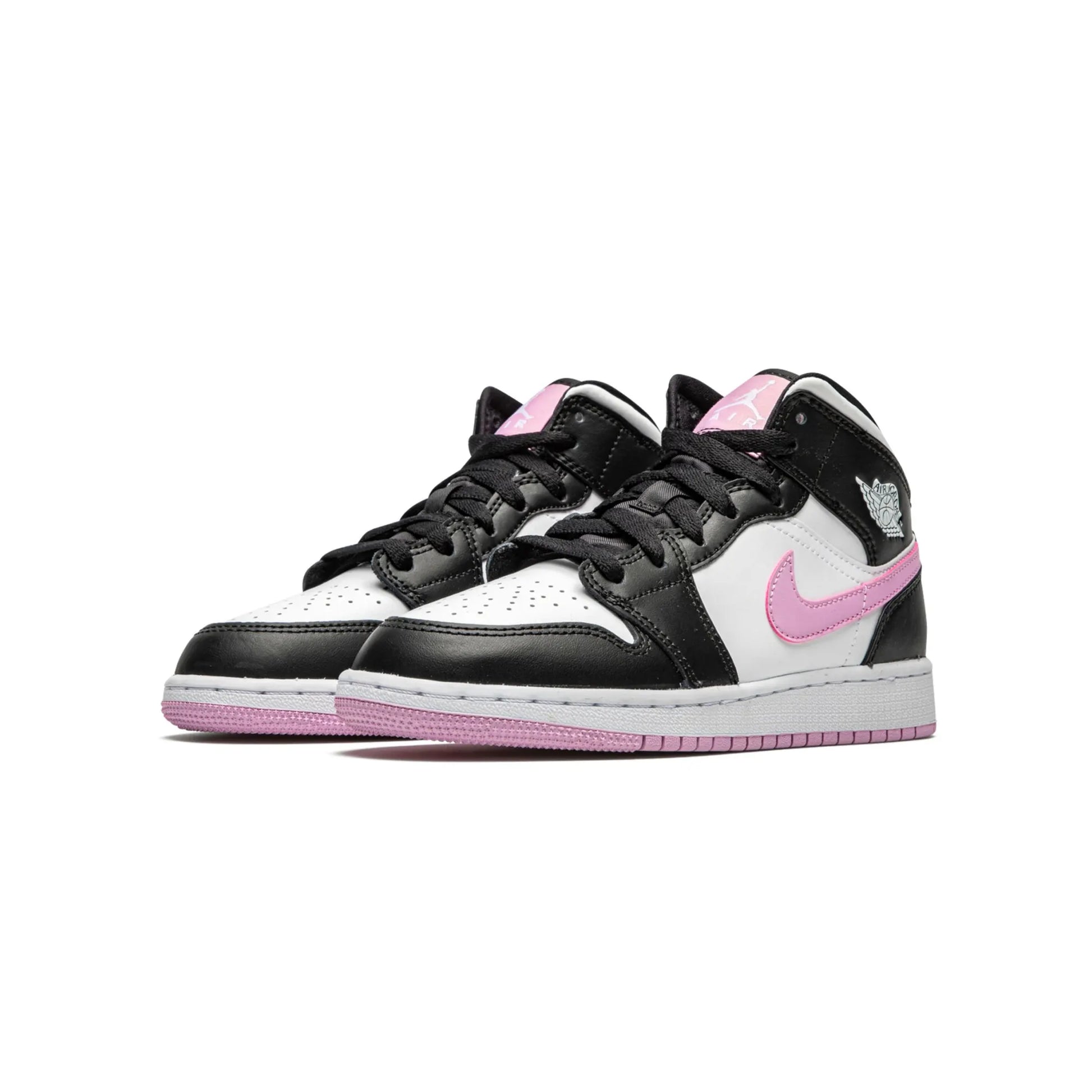 Jordan 1 Mid White Black Light Arctic Pink (GS)