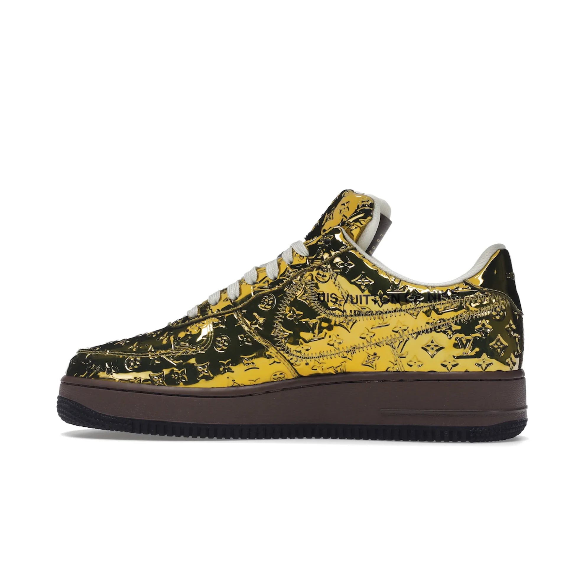 Louis Vuitton Nike Air Force 1 Low By Virgil Abloh Metallic Gold