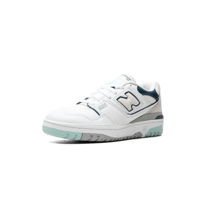 New Balance 550 White Winter Fog Navy