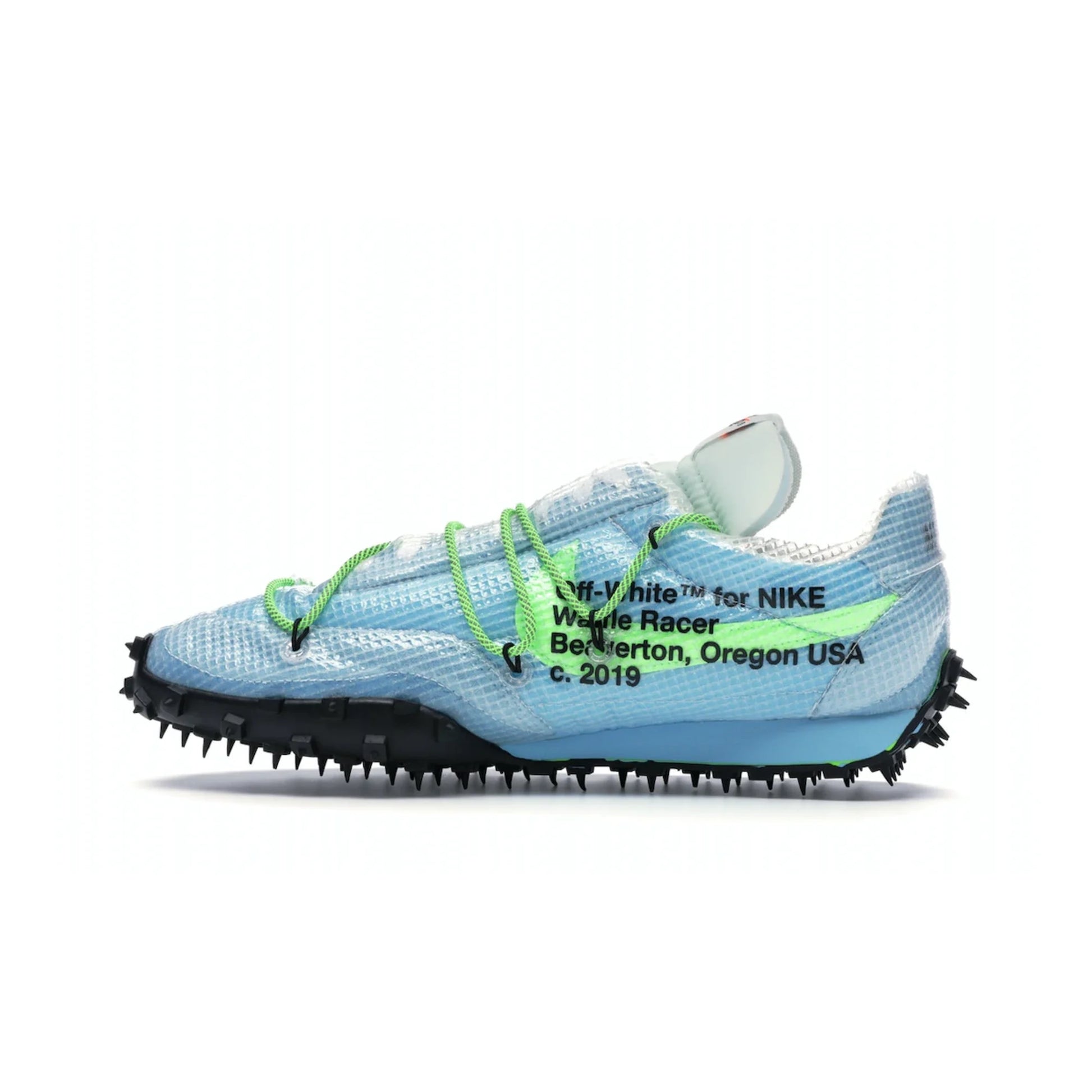 Nike Waffle Racer Off-White Vivid Sky (Women's)