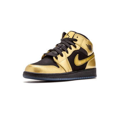 Jordan 1 Mid Metallic Gold Coin Black (GS)