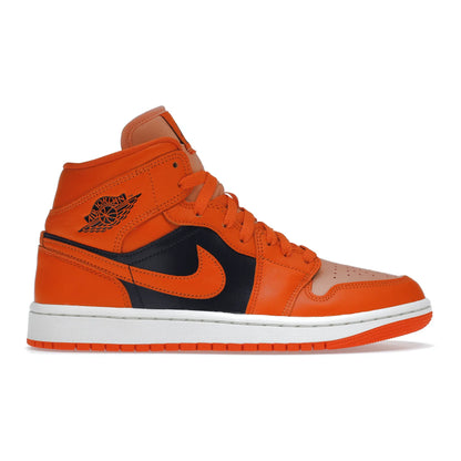 Jordan 1 Mid SE Rush Orange Crimson Bliss (Women's)