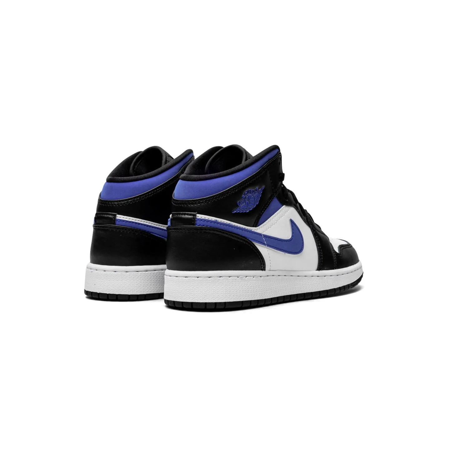 Jordan 1 Mid White Black Racer Blue (GS)