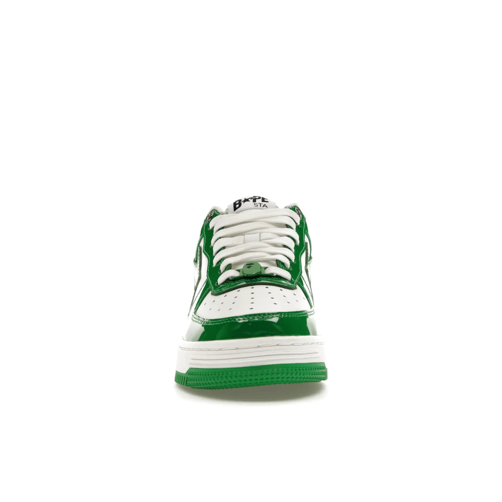 A Bathing Ape Bape Sta Patent Leather Green White