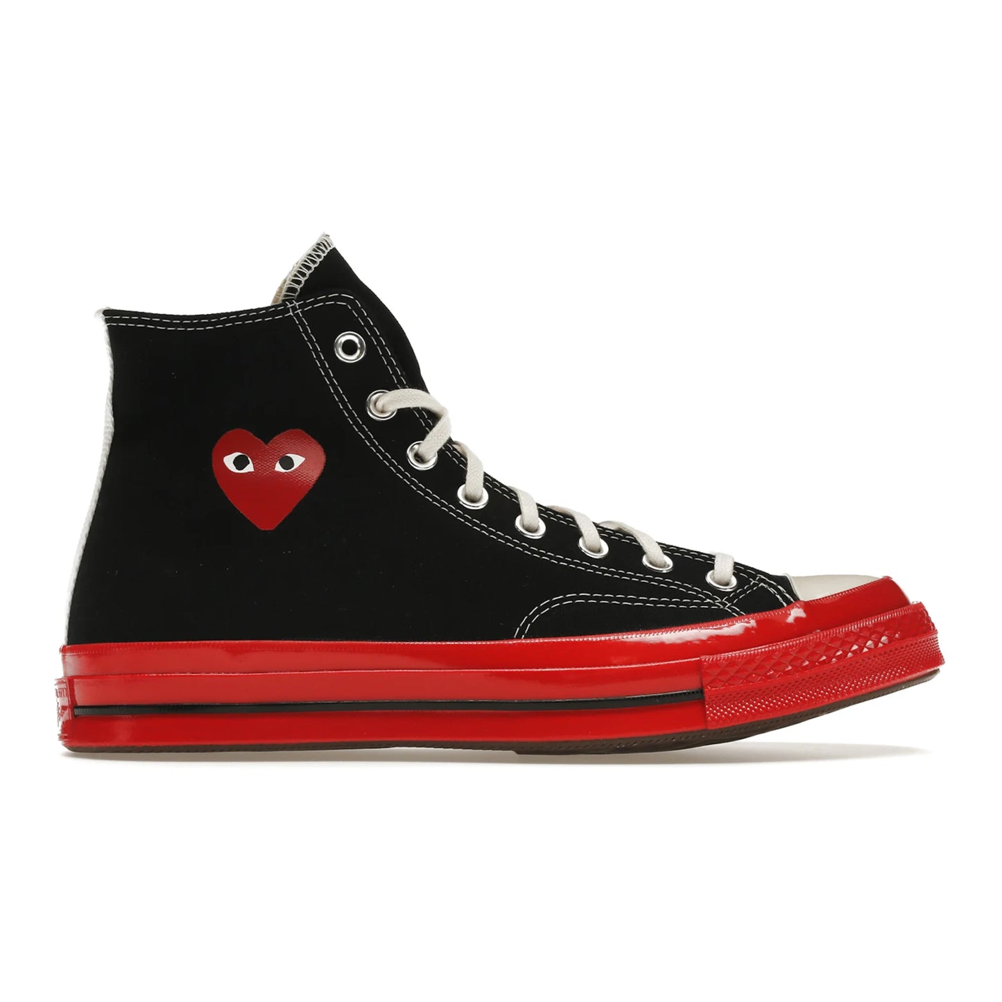 Converse Chuck Taylor All Star 70 Hi Comme des Garcons PLAY Black Red Midsole